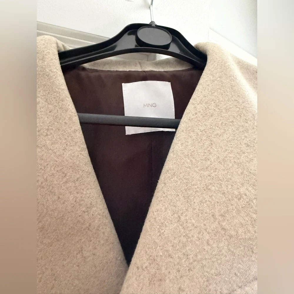 Mango Maxi Lapel Wool Coat - Picture 8 of 9